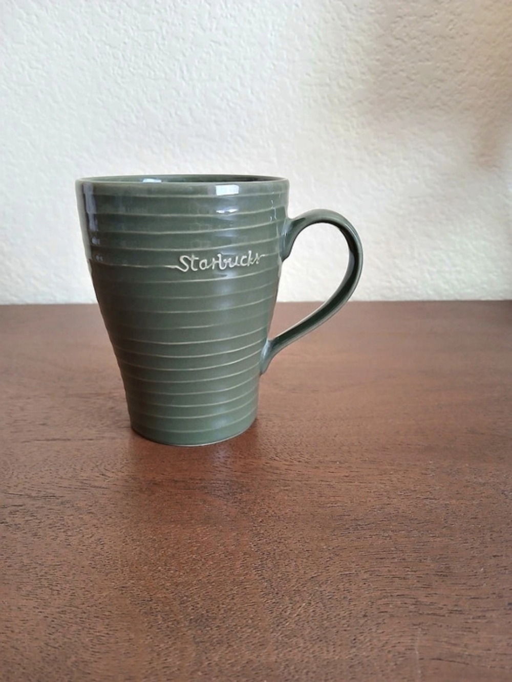 Starbucks Design House Stockholm Ribbed Mug Green Ceramic 2009
